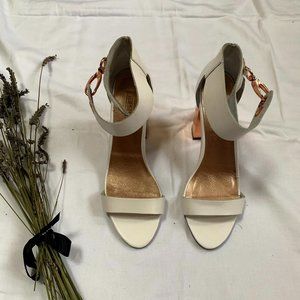 Topshop White Block Heel Shoes